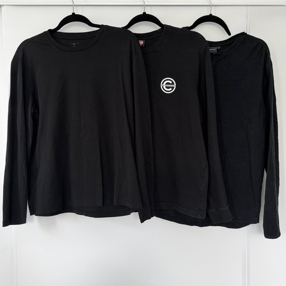 Mixed Colmar, Richer Poorer, Saks Fifth Avenue Long sleeve Men L black